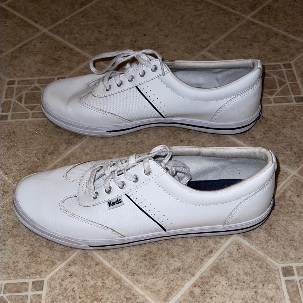 Keds Dream Foam Memory Leather Lace-Up Sneakers